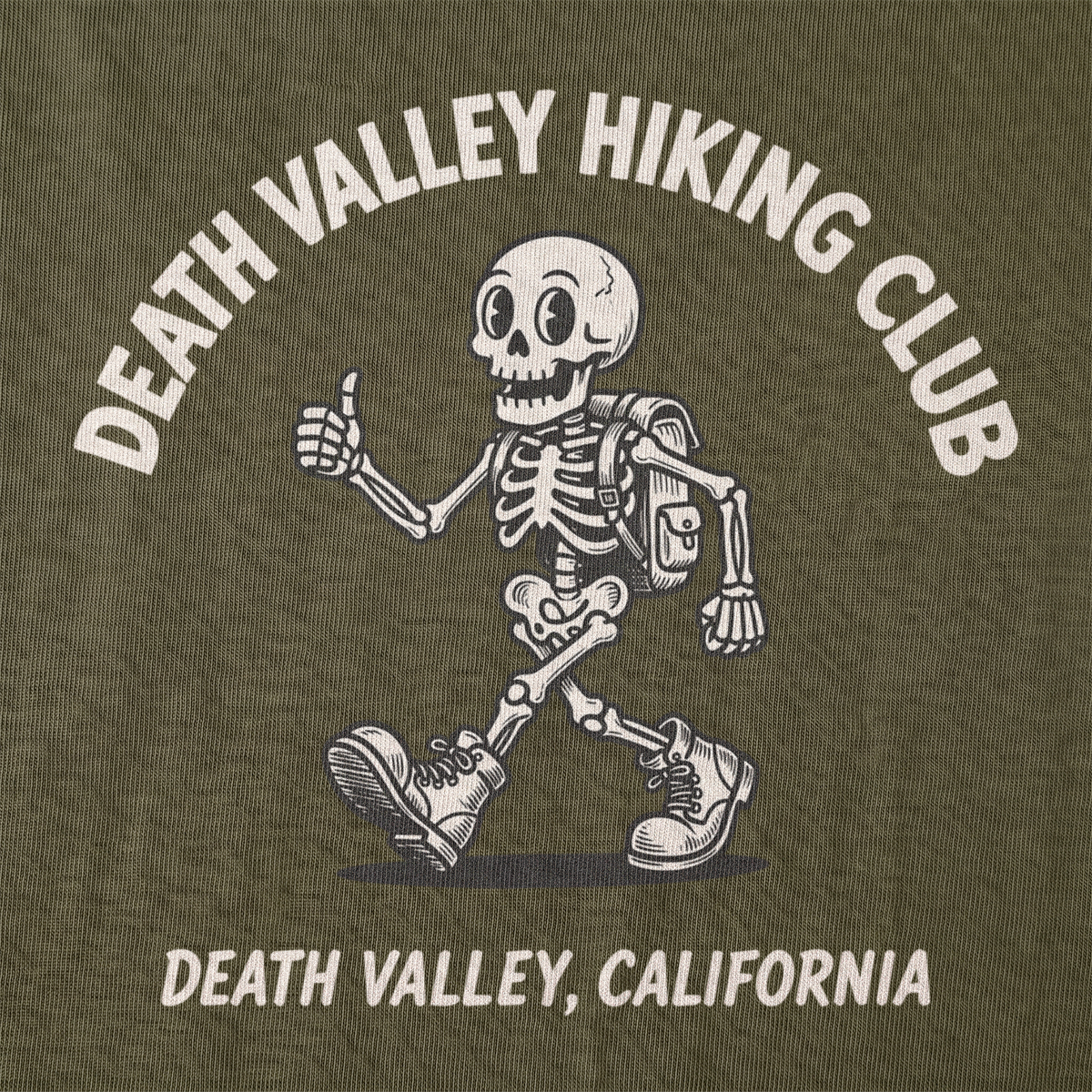 Death Valley Hiking Club front graphic