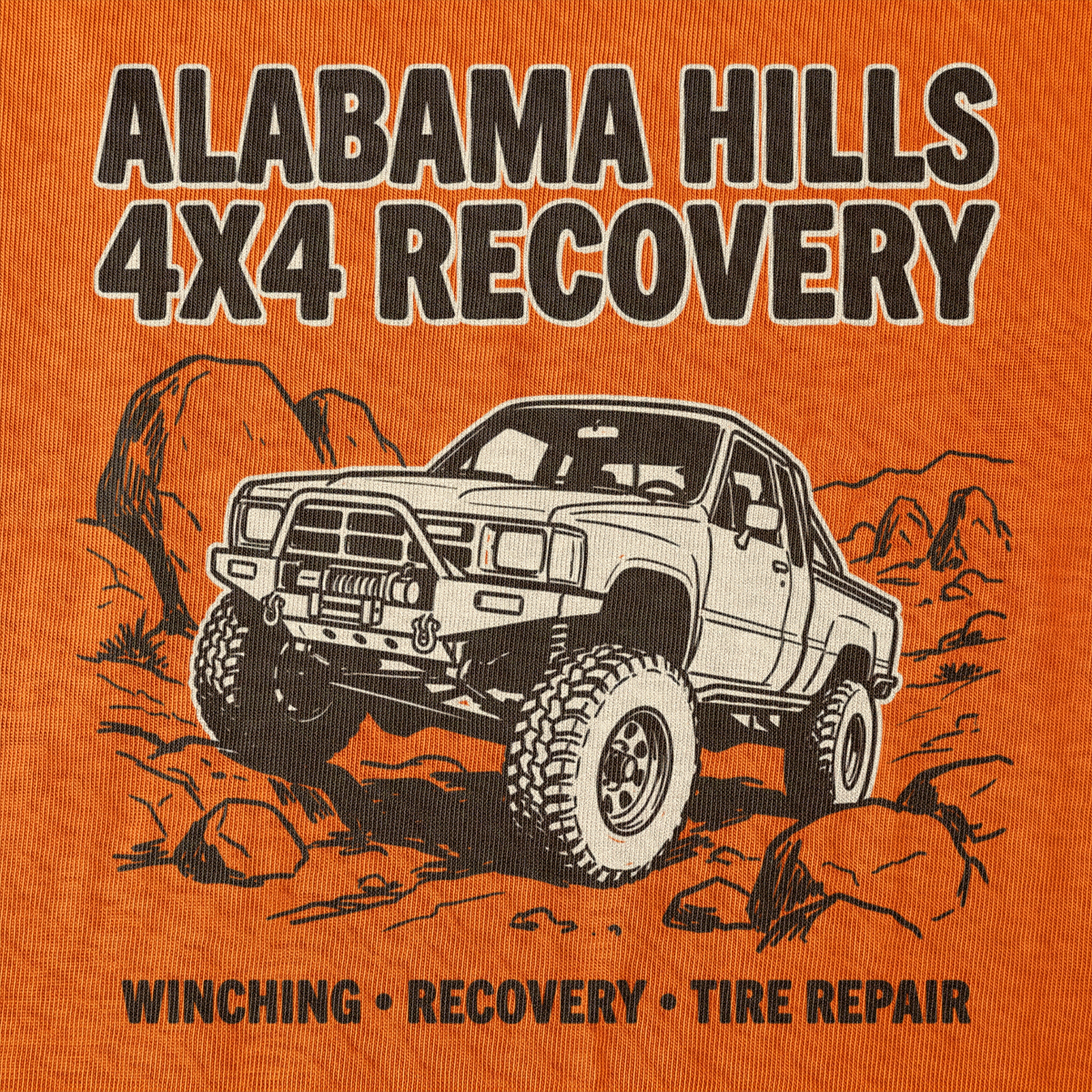 Alabama Hills 4x4 Recovery front graphic