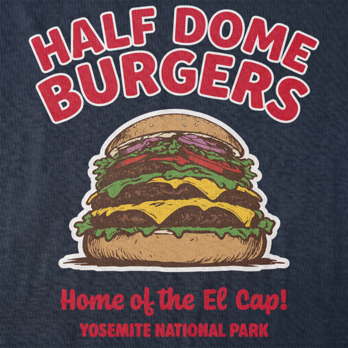 Half Dome Burgers front graphic