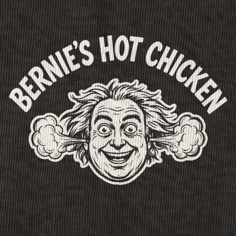 Bernie’s Hot Chicken front graphic