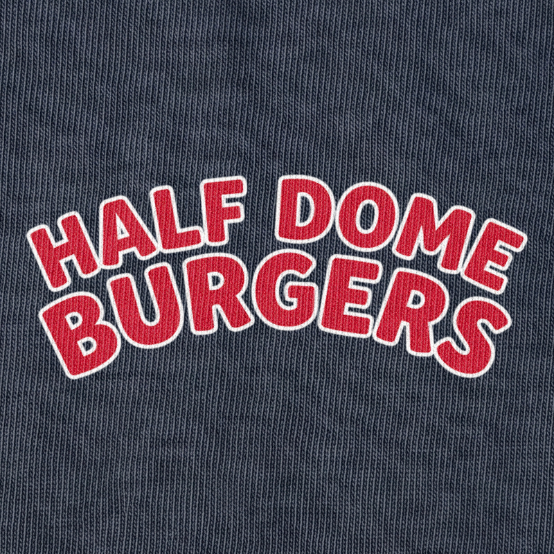 Half Dome Burgers front graphic