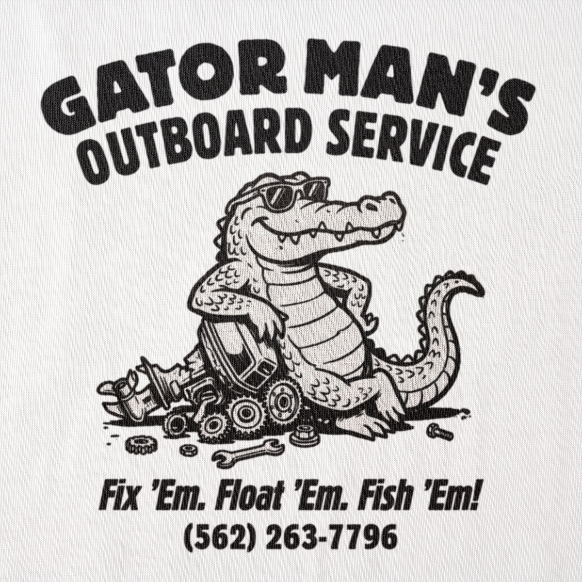 Gator Man’s Outboard Service front graphic
