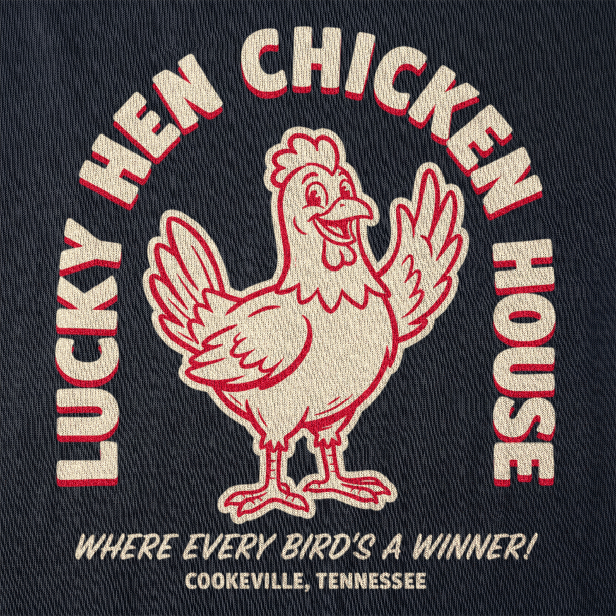 Lucky Hen Chicken House front graphic