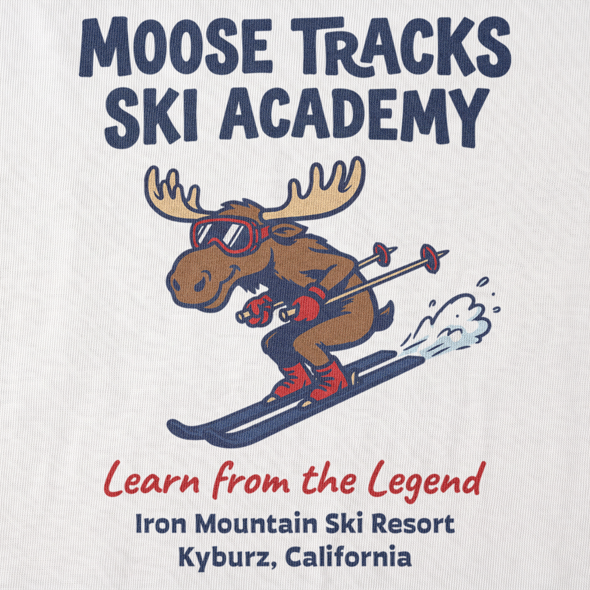 Moose Tracks Ski Academy front graphic