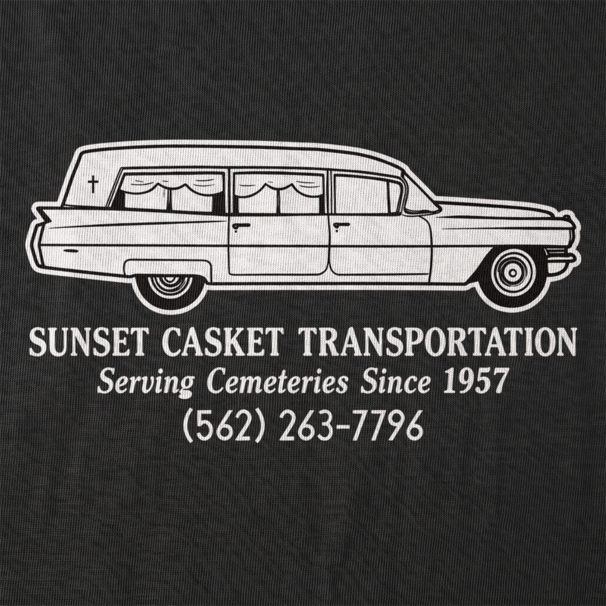 Sunset Casket Back